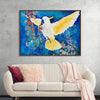 “The Good Life Cockatoo” is a mesmerizing artwork that captures the essence of freedom and vibrancy—an ideal piece to elevate the aesthetics of your space. The print showcases a majestic cockatoo in mid-flight, its wings spread wide, embodying grace and power.