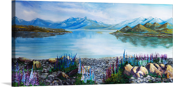 "Lake Te Kapo Lupins", Marina Strijakova