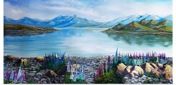 "Lake Te Kapo Lupins", Marina Strijakova