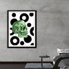 “Skull Circles” by Marta Tesoro is a captivating piece that seamlessly blends the macabre and the modern. The artwork features a meticulously detailed green skull, its haunting beauty accentuated by the stark contrast of bold black and white circles in the background. Every print captures the intricate lines and shadows, promising a visual spectacle that transforms any space into an enigmatic enclave. 