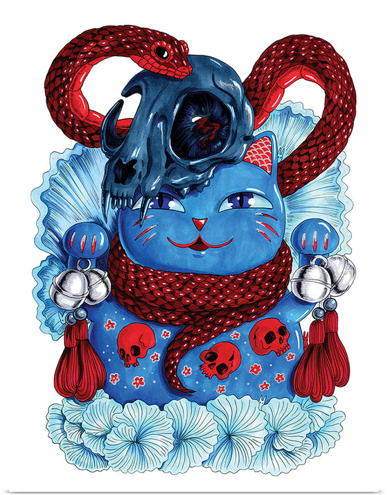 "Lucky Cat Blue", Marta Tesoro