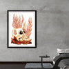 This captivating artwork, now available as a premium print, is a masterful blend of macabre and beauty. It features a hauntingly serene human skull nestled amidst autumn leaves, crowned by an ethereal growth of coral-like structures. Every intricate detail is meticulously rendered to breathe life and mystery into this piece. It’s a perfect conversation starter that will add an element of the mystical to any space. 