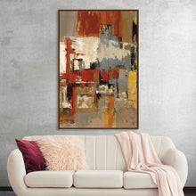  “Melody-for-Guitar-and-Sax” by Silvia Vassileva: Immerse yourself in the harmonious blend of colors and textures with this exquisite print. Against a textured grey wall, warm hues of amber and red dance alongside cool tones, creating a visual melody as enchanting as the musical notes it is named after. 