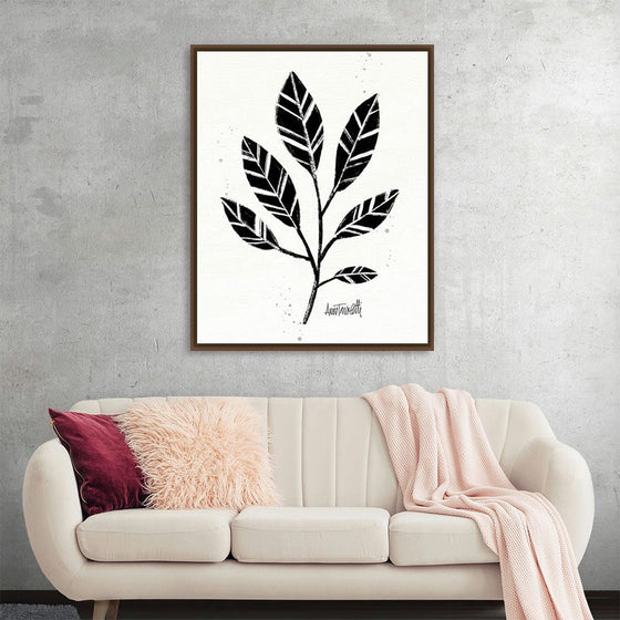 Immerse yourself in the serene beauty of “Botanical Sketches III” by Anne Tavoletti. This exquisite print captures the essence of natural elegance, featuring a meticulously crafted black leafy branch set against a pristine white backdrop. Every stroke and detail is a testament to Tavoletti’s masterful artistry, promising to transform any space into a sanctuary of refined tranquility. 