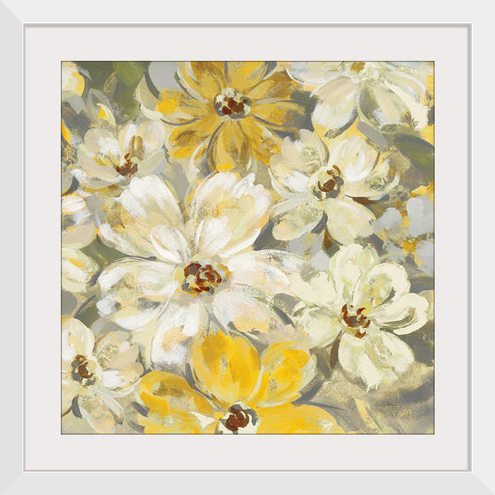 “Scattered-Spring-Petals-Yellow-Gray-Crop“, Silvia Vassileva