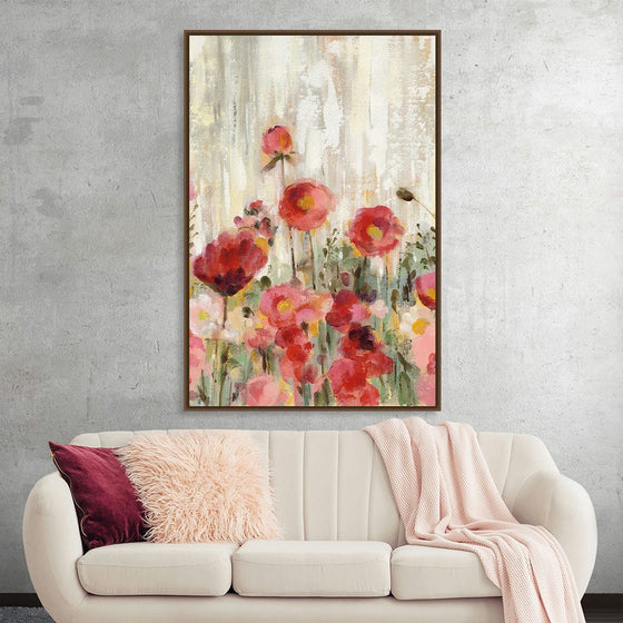 “Sprinkled-Flowers” by Silvia Vassileva: Immerse yourself in the enchanting allure of this exquisite print. Every brushstroke invites you into a serene garden where delicate flowers bloom with vivacity against a backdrop of soft, ethereal hues. 
