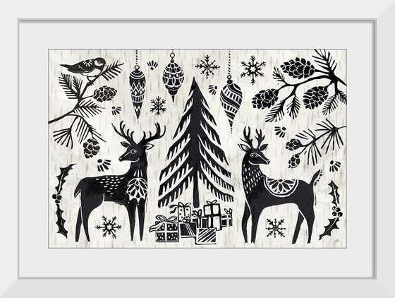 “Woodcut Christmas I“, Daphne Brissonnet