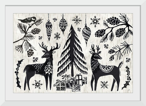 “Woodcut Christmas I“, Daphne Brissonnet
