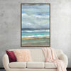 “Seashore” by Silvia Vassileva: Immerse yourself in the tranquil beauty of this exquisite print. Capturing the serene allure of the ocean, where gentle waves kiss the sandy shore under a sky painted with soft, muted hues. Each brushstroke embodies a moment of peace, offering an escape to a world where nature’s timeless elegance dances freely.