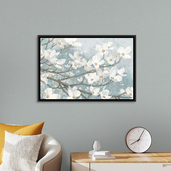 “Dogwood Blossoms II Blue Gray Crop“, James Wiens