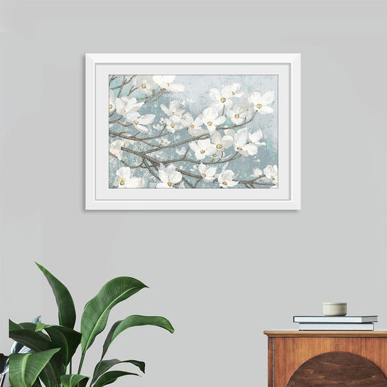 “Dogwood Blossoms II Blue Gray Crop“, James Wiens