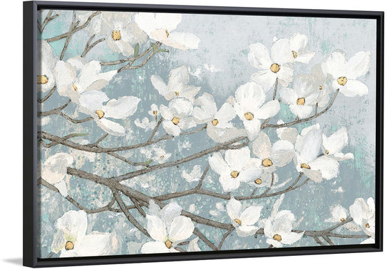 “Dogwood Blossoms II Blue Gray Crop“, James Wiens