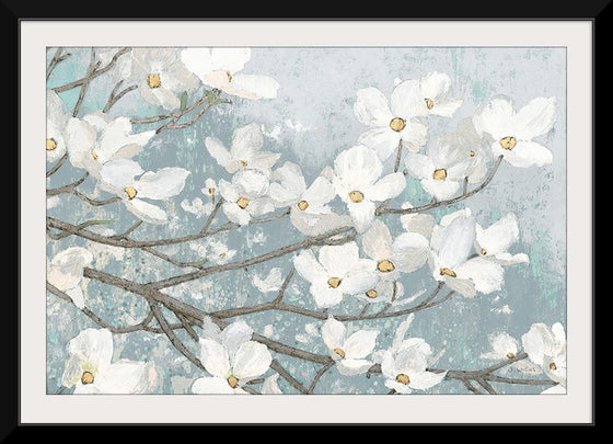 “Dogwood Blossoms II Blue Gray Crop“, James Wiens