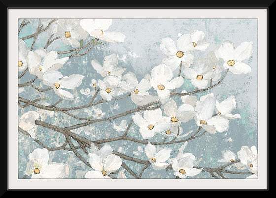 “Dogwood Blossoms II Blue Gray Crop“, James Wiens