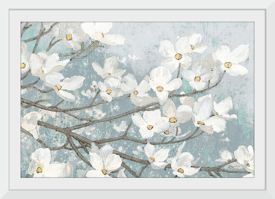 “Dogwood Blossoms II Blue Gray Crop“, James Wiens