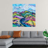 Elevate your space with the inspiring “Sky’s the Limit” by Rachel Braybon. This dynamic artwork features bold contrasts and upward movement, symbolizing endless possibilities and ambition. The vibrant colors and expressive brushstrokes capture the essence of reaching for the stars, making it a perfect addition to any room that needs a touch of motivation and energy. Printed on high-quality canvas with archival inks, this piece ensures lasting beauty and durability. 