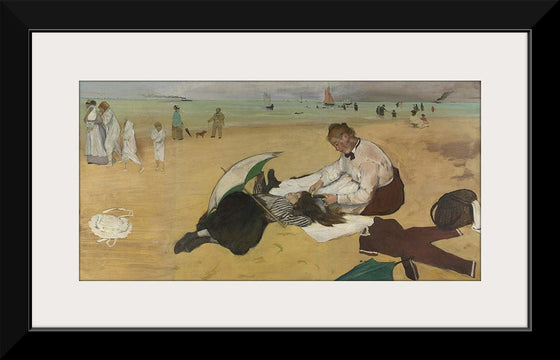 “Beach Scene”, Edgar Degas