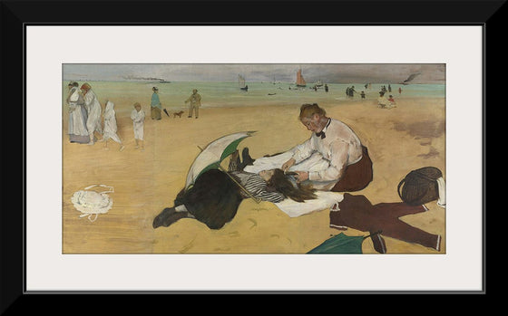 “Beach Scene”, Edgar Degas