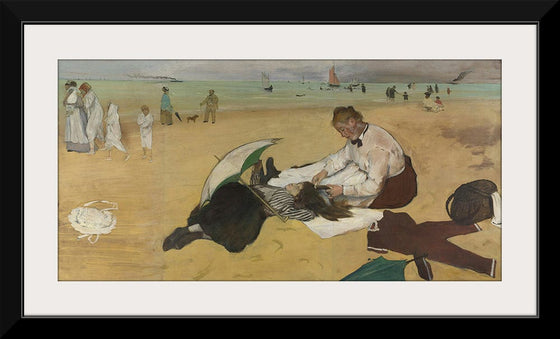 “Beach Scene”, Edgar Degas