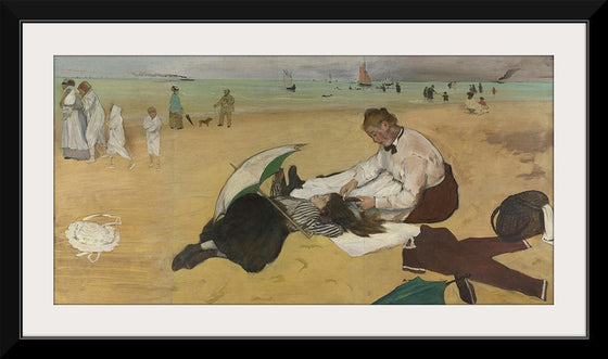 “Beach Scene”, Edgar Degas