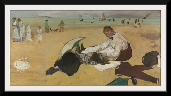 “Beach Scene”, Edgar Degas