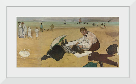 “Beach Scene”, Edgar Degas