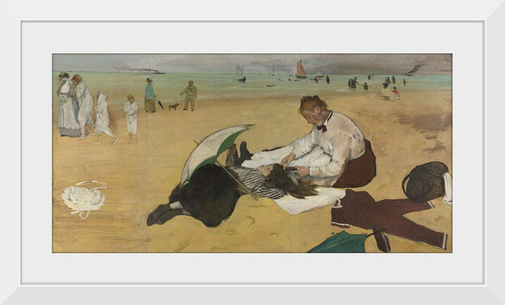 “Beach Scene”, Edgar Degas