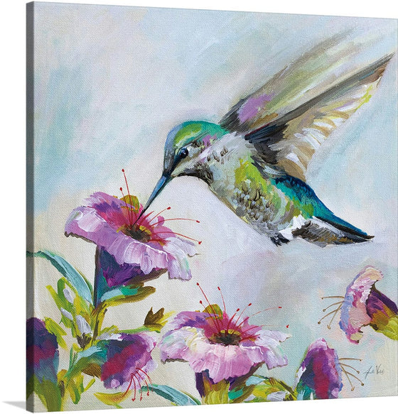 “Hummingbird II Florals“, Jeanette Vertentes