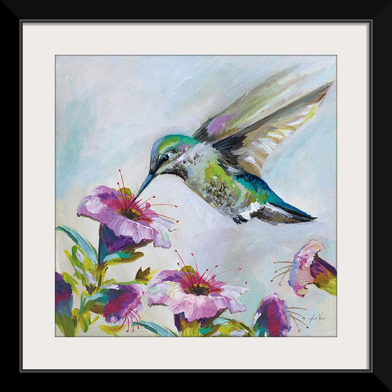 “Hummingbird II Florals“, Jeanette Vertentes