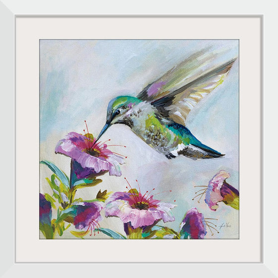 “Hummingbird II Florals“, Jeanette Vertentes