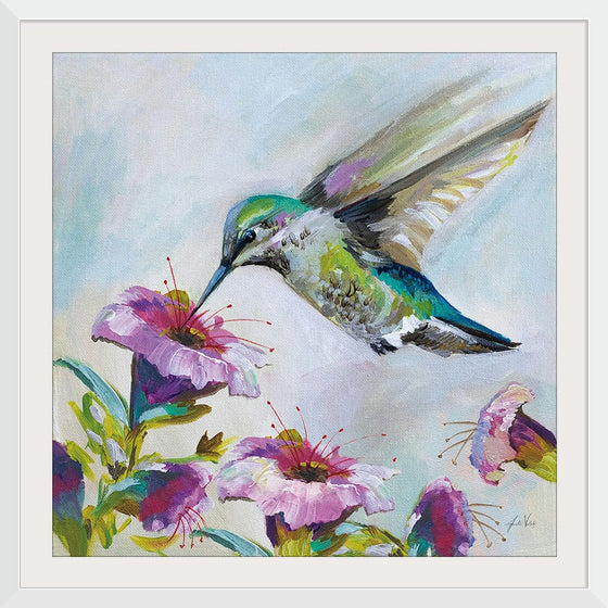 “Hummingbird II Florals“, Jeanette Vertentes