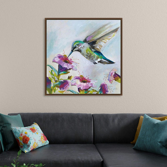 “Hummingbird II Florals“, Jeanette Vertentes