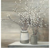 “Pussy Willow Still Life Gray Pots Crop“, Julia Purinton