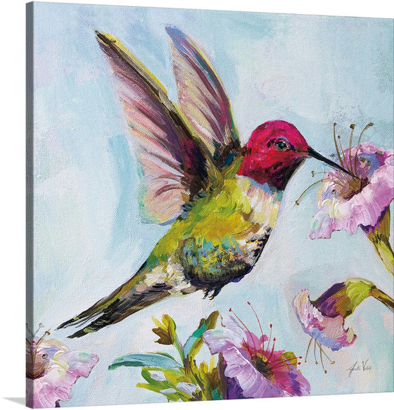 “Hummingbird I Florals“, Jeanette Vertentes