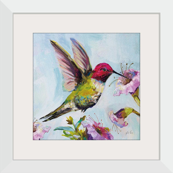 “Hummingbird I Florals“, Jeanette Vertentes