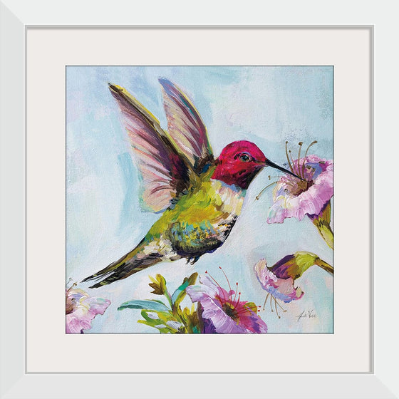 “Hummingbird I Florals“, Jeanette Vertentes