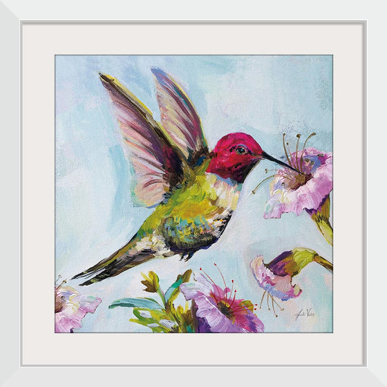 “Hummingbird I Florals“, Jeanette Vertentes