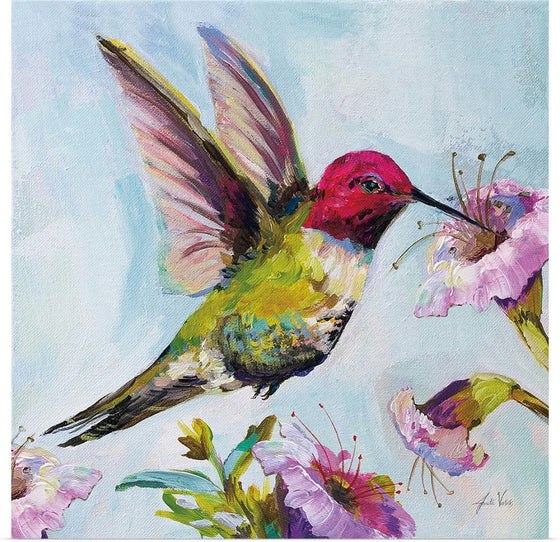 “Hummingbird I Florals“, Jeanette Vertentes