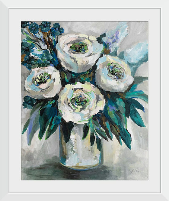 “White Roses Bouquet Crop“, Jeanette Vertentes