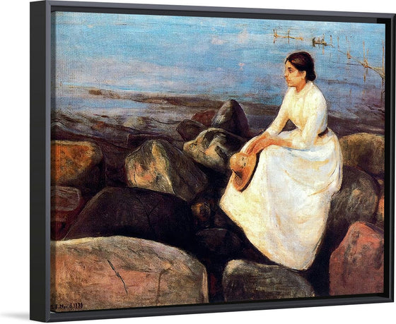 “Summer Night Inger On the Shore“, Edvard Munch