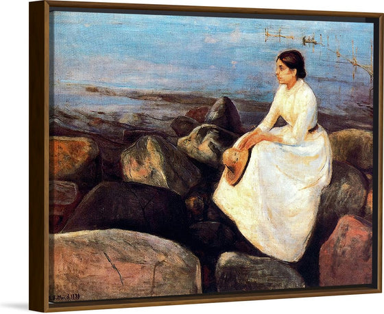 “Summer Night Inger On the Shore“, Edvard Munch