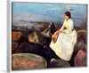 “Summer Night Inger On the Shore“, Edvard Munch