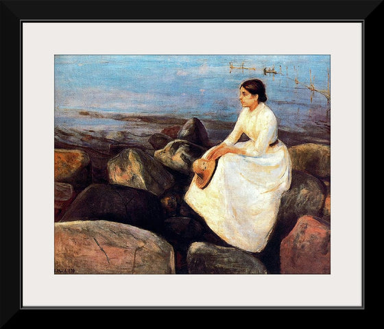 “Summer Night Inger On the Shore“, Edvard Munch