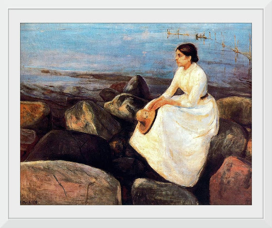 “Summer Night Inger On the Shore“, Edvard Munch