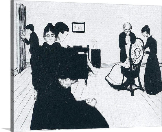 “The Death Chamber“, Edvard Munch