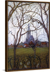 “Village Church (1898)“, Piet Mondrian