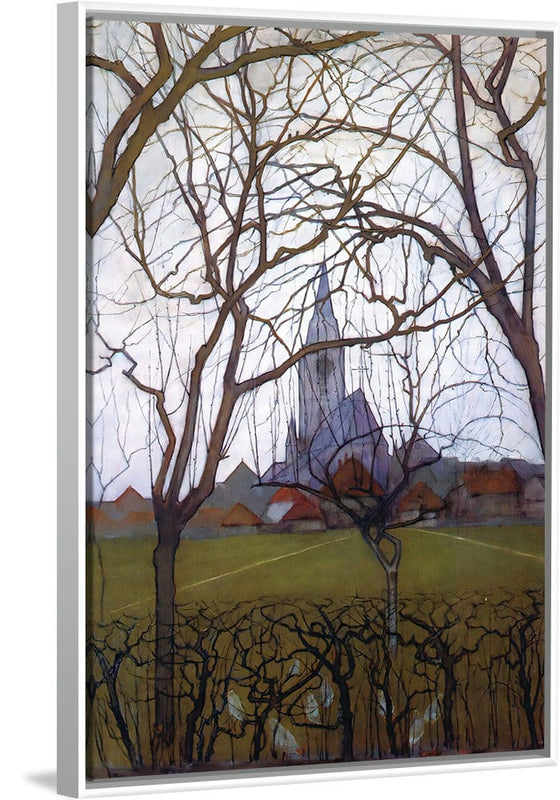 “Village Church (1898)“, Piet Mondrian