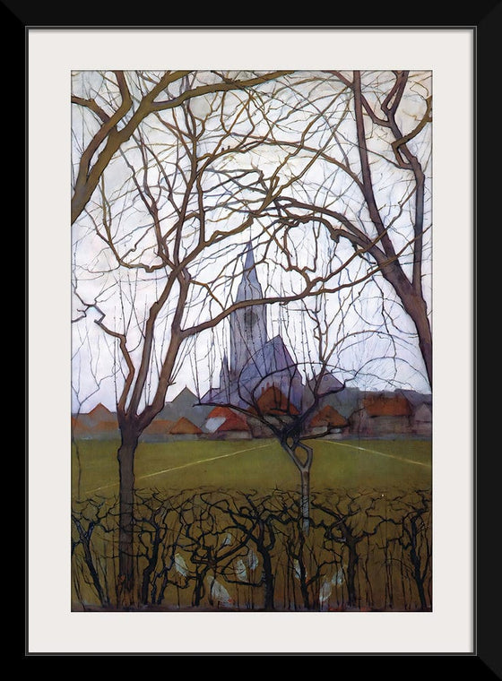 “Village Church (1898)“, Piet Mondrian