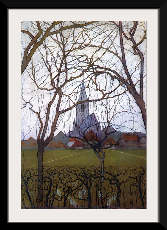 “Village Church (1898)“, Piet Mondrian