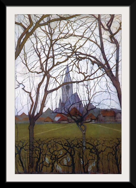 “Village Church (1898)“, Piet Mondrian